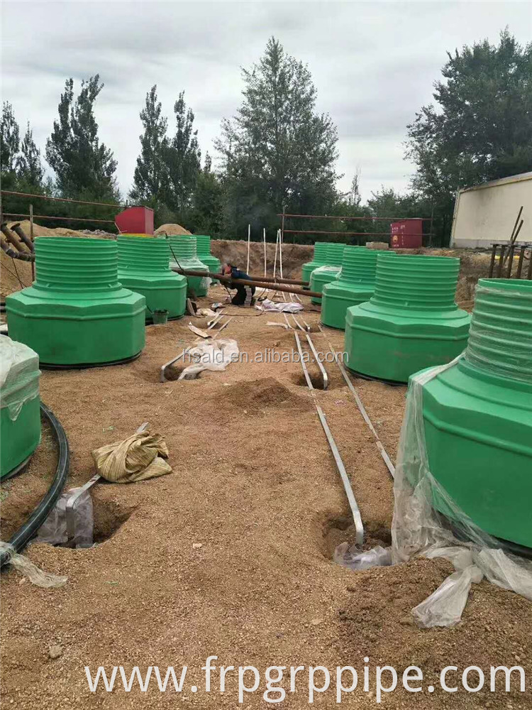 Fiberlglass FRP Tank Sump for Underground Fuel Storage Tank in Fuel Station PE tank sump